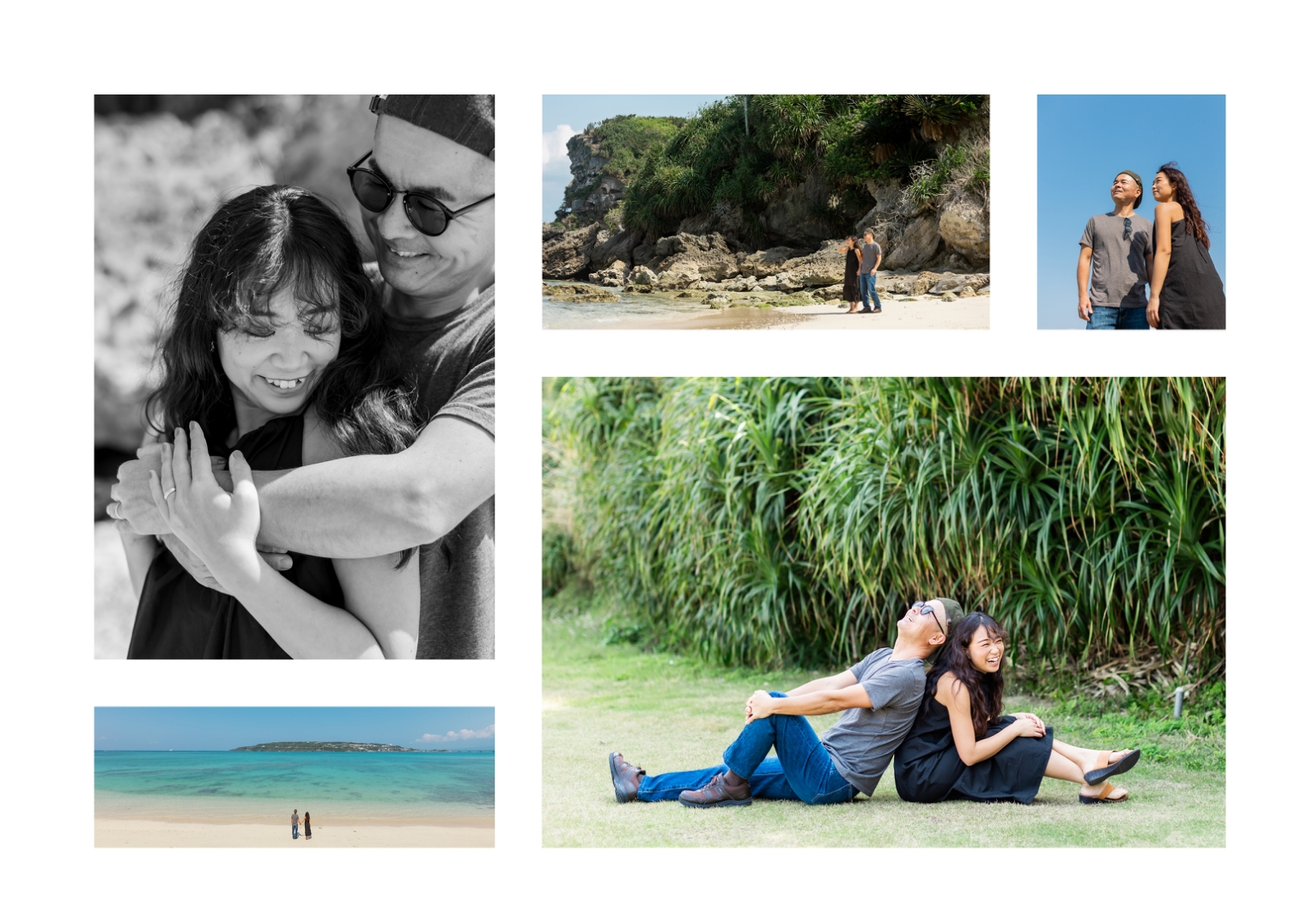 ビーチでのロケーション撮影イメージ